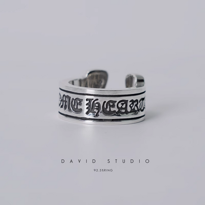 SCROLL LABEL RING