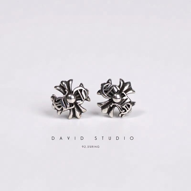 CH LOGO PLUS STUD EARRINGS
