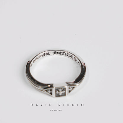 CHROME HEARTS TRIPLE CROSS DECO RING