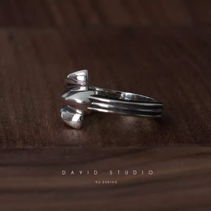720 HALF CROSS TAIL RING