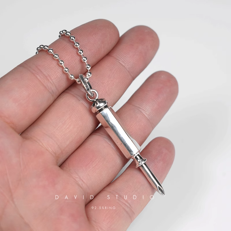 CH PLUS SCREW PENDANT – BALL CHAIN