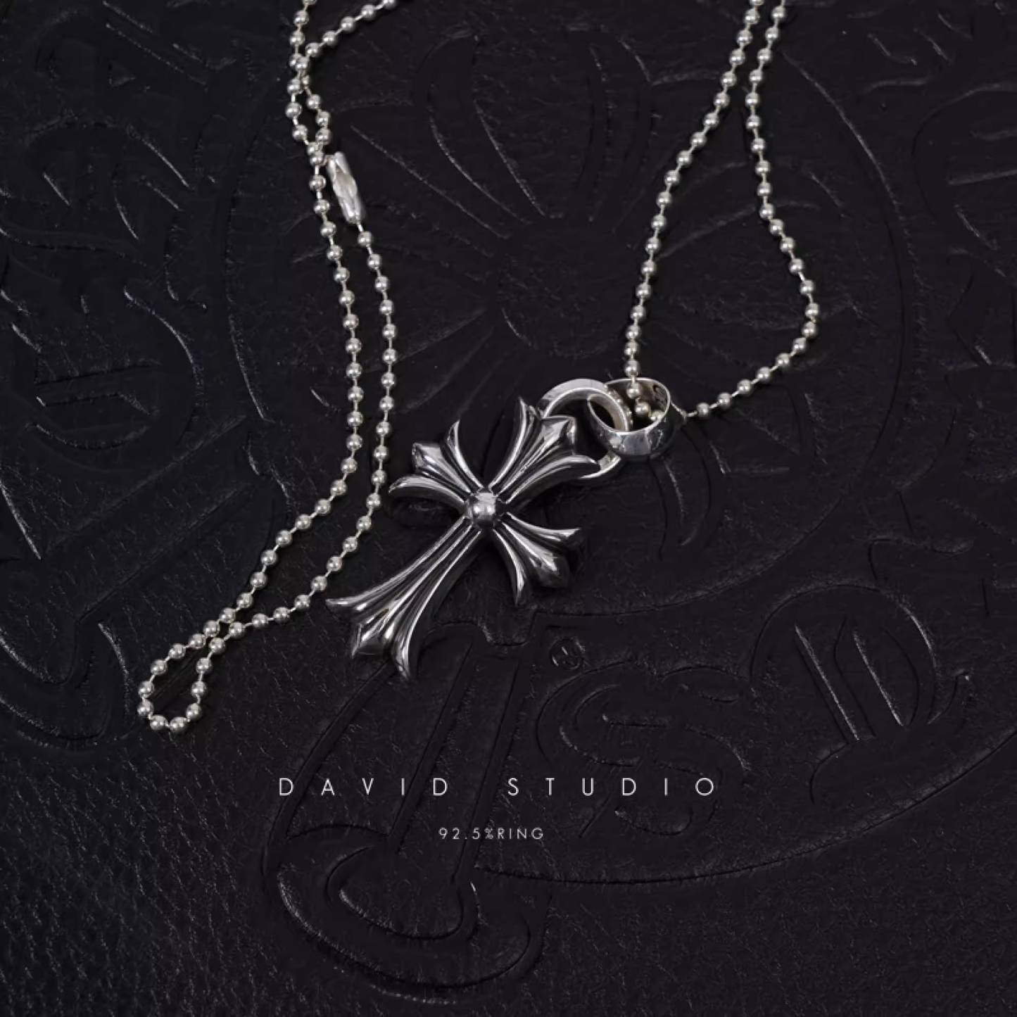 SMALL CROSS PENDANT WITH BAIL – BALL CHAIN