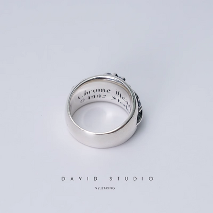 FLORAL CROSS RING