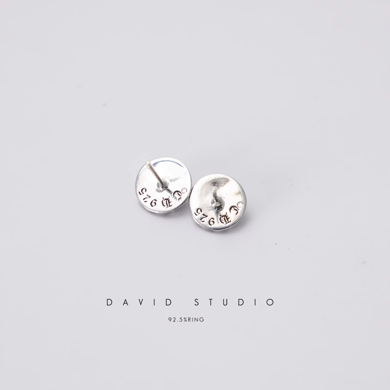 CROSS BALL STUD WITH DIAMOND