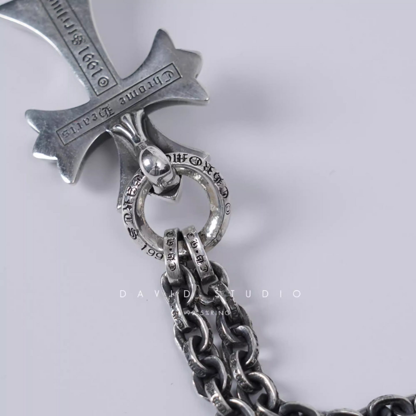 SMALL CROSS PENDANT WITH BAIL – PAPER CHAIN（PACKAGE）