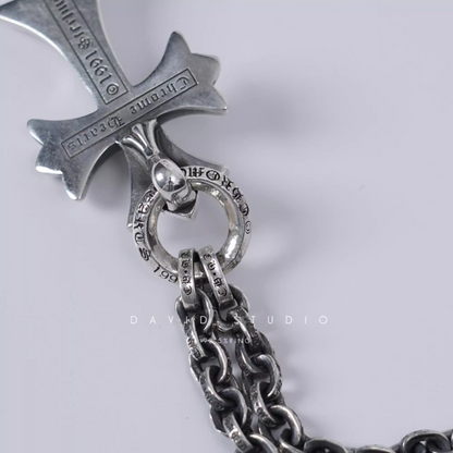 SMALL CROSS PENDANT WITH BAIL – PAPER CHAIN（PACKAGE）