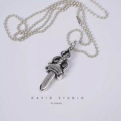 DOUBLE DAGGER PENDANT – BALL CHAIN