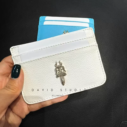 WHITE & BLUE SMALL DAGGER CARD HOLDER