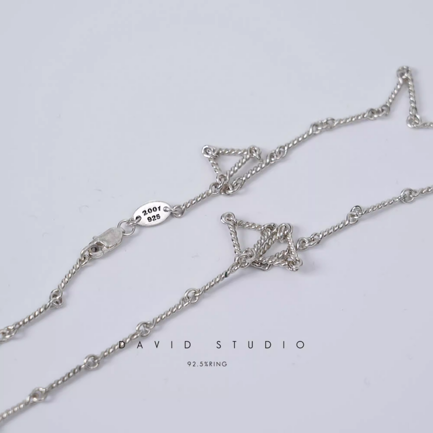SMALL CROSS AND BABYFAT CHARM NECKLACE WITH DIAMONDS – TWIST CHAIN