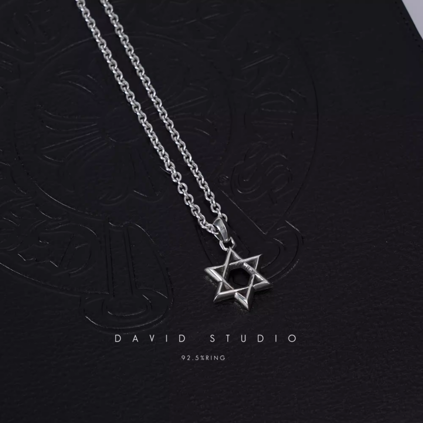 SMALL STAR OF DAVID PENDANT – ROLL CHAIN