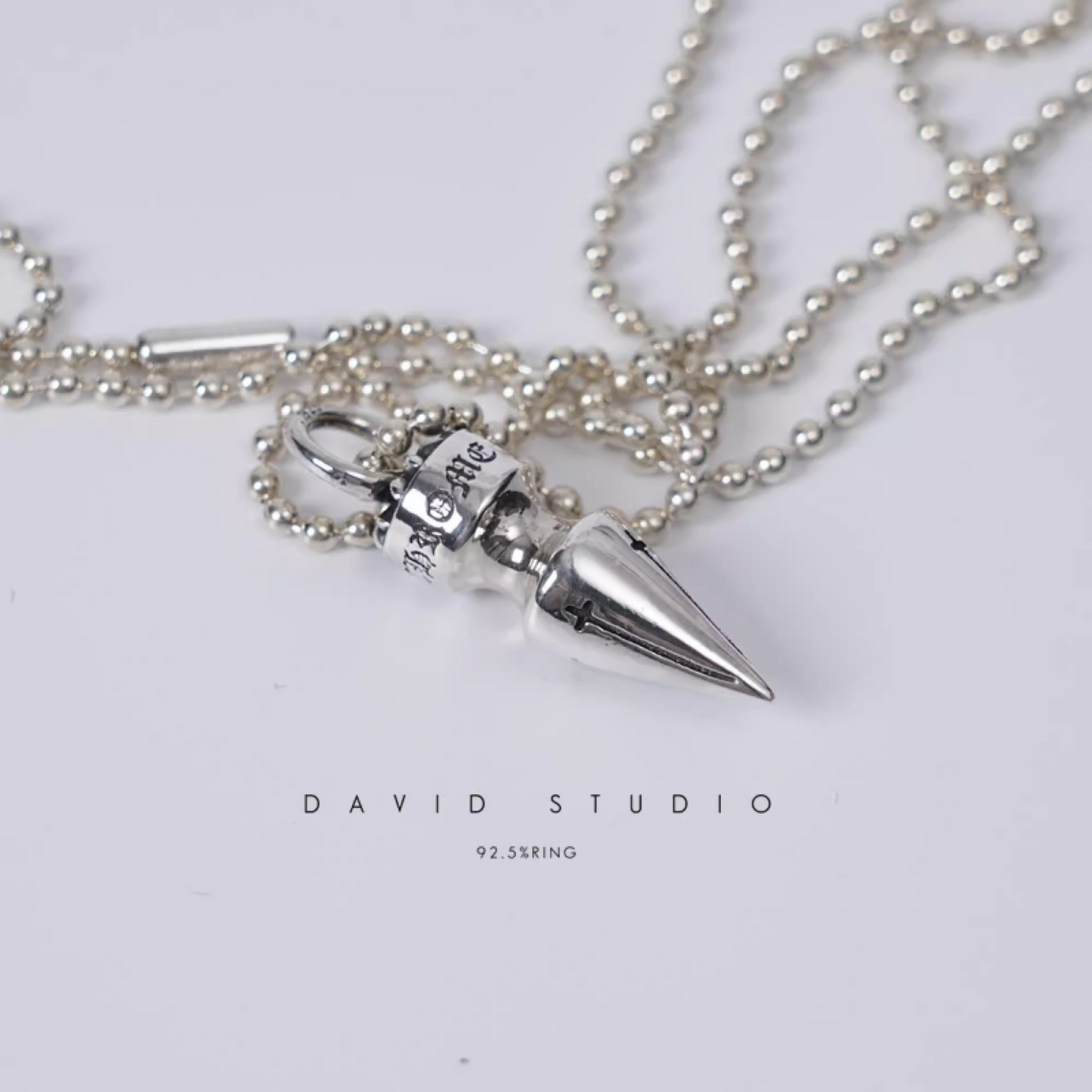 SPIKE PENDANT – BALL CHAIN