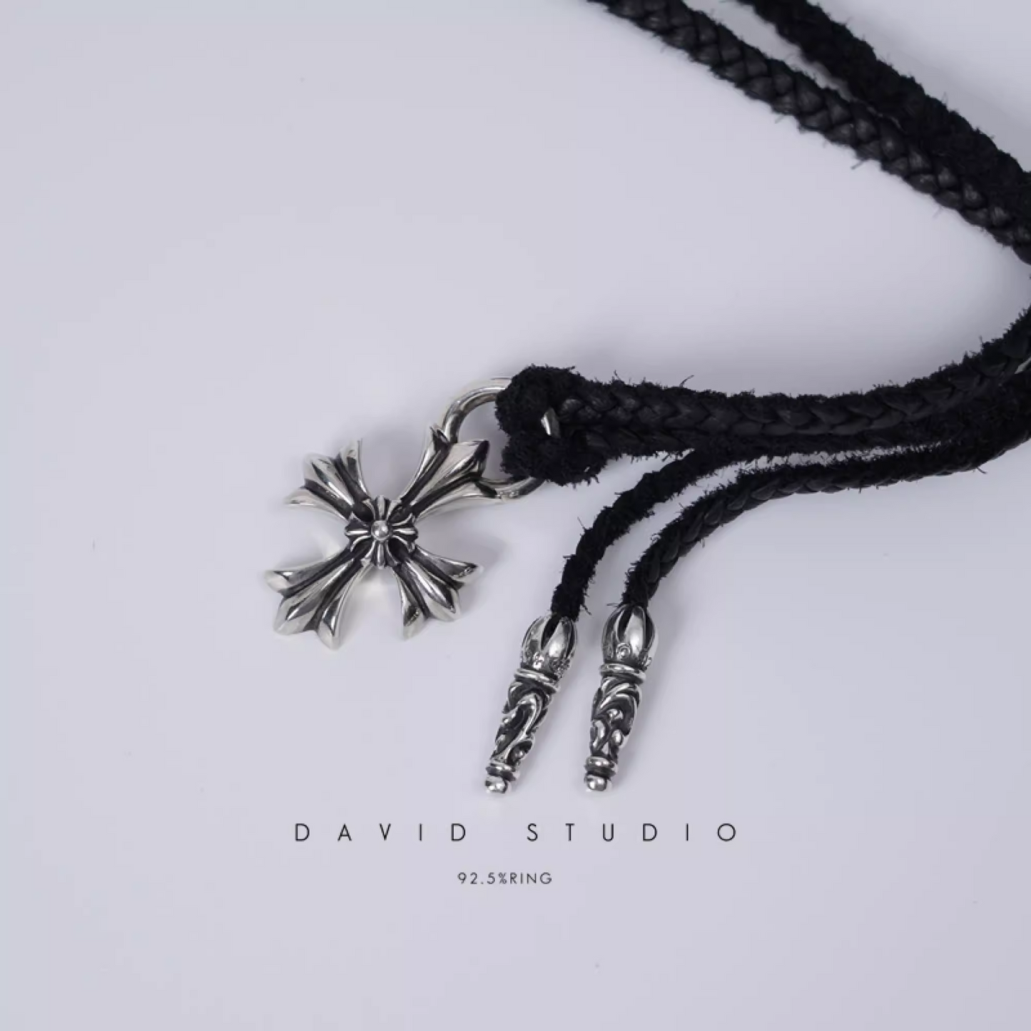 DOUBLE PLUS CHARM – LEATHER BRAID