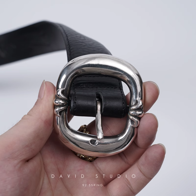 GUNSLINGER BUCKLE COWHIDE LEATHER BELT