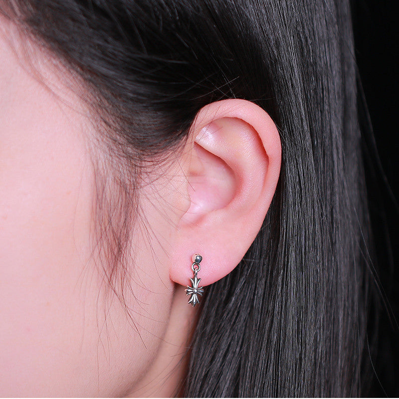 TINY E CH PLUS DROP EARRINGS