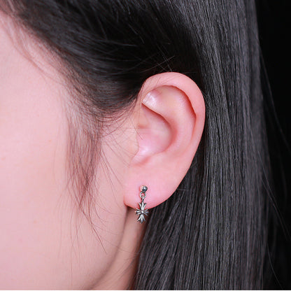 TINY E CH PLUS DROP EARRINGS