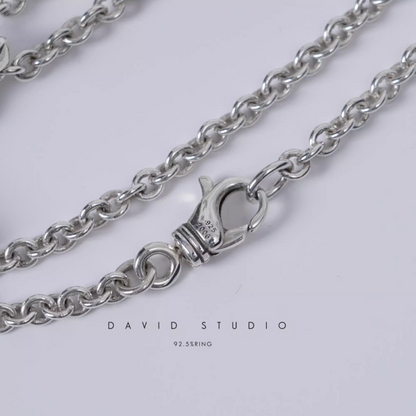 LARGE STAR OF DAVID PENDANT – ROLL CHAIN