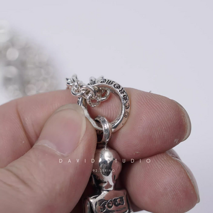LARGE FOTI SKIPPY PENDANT – ROLL CHAIN