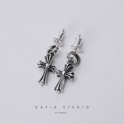 CROSS BABYFAT DROP EARRINGS
