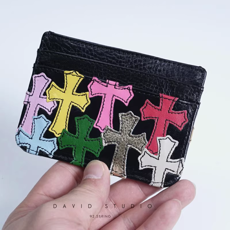 MULTI COLOR CROSS CARD HOLDER