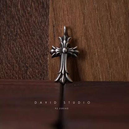 DOUBLE CROSS CHARM