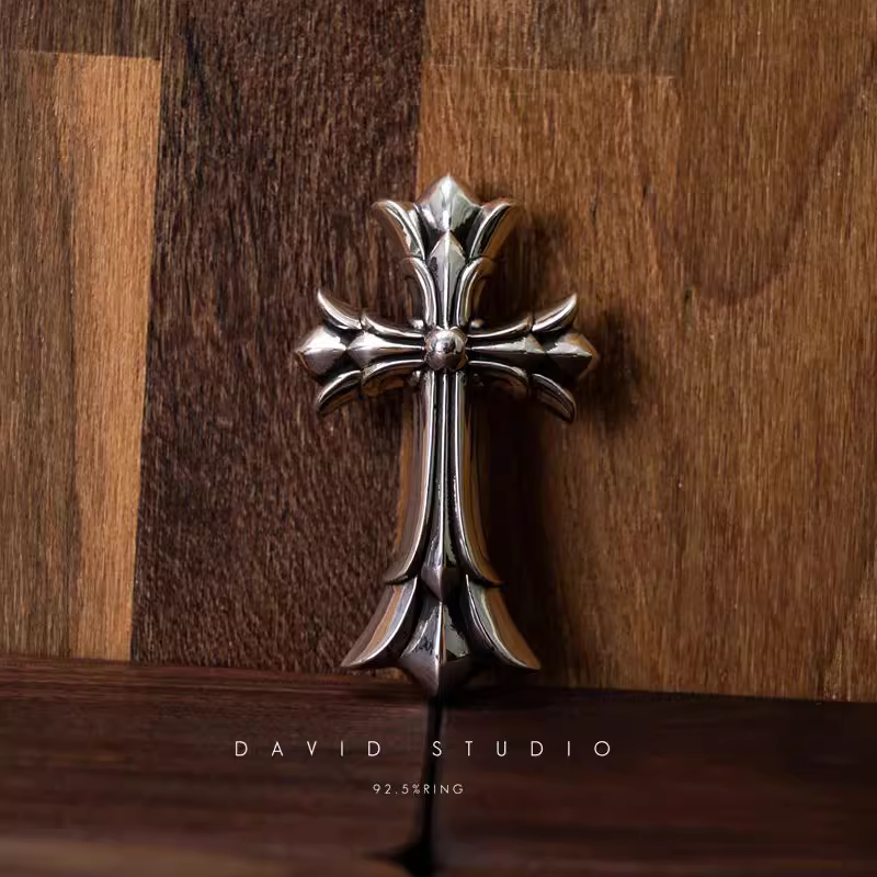 LARGE DOUBLE CROSS PENDANT