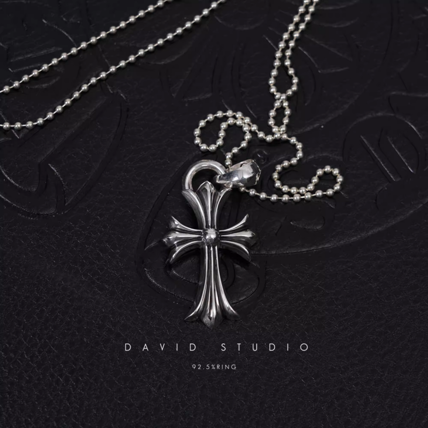 SMALL CROSS PENDANT WITH BAIL – BALL CHAIN