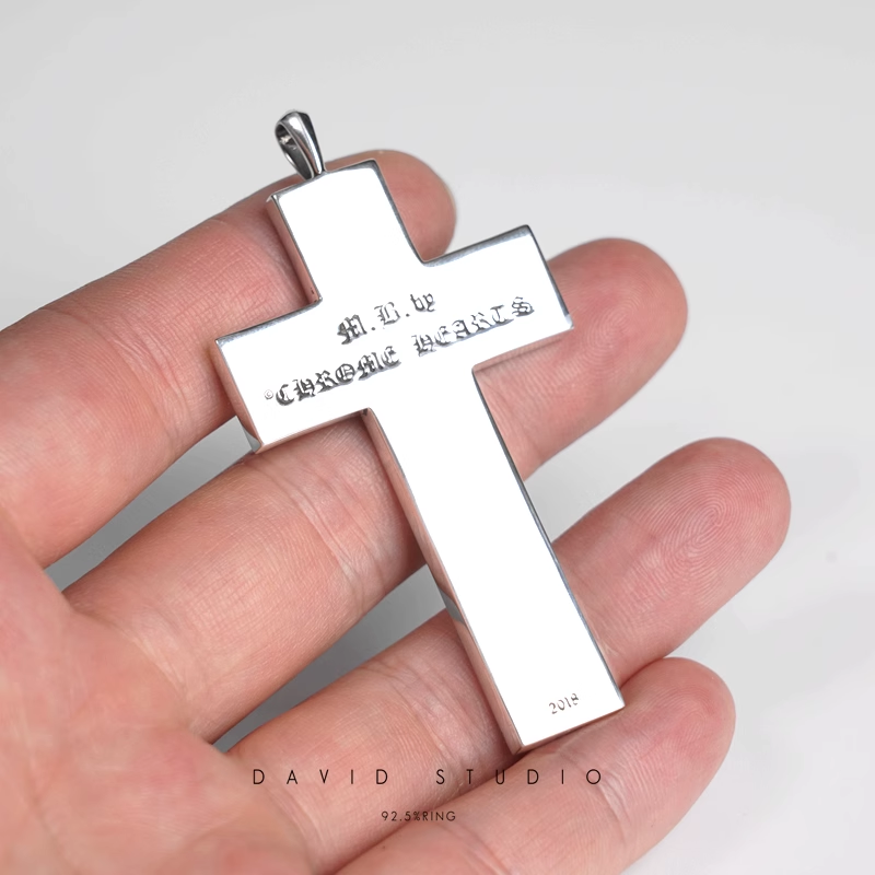 CHESSBOARD CROSS PENDANT