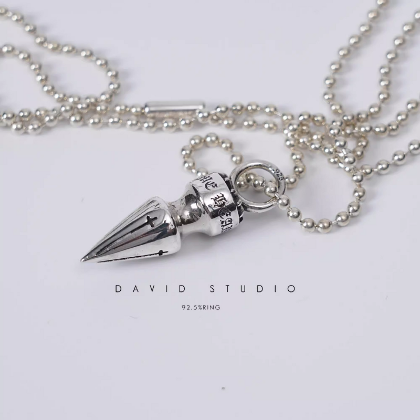 SPIKE PENDANT – BALL CHAIN