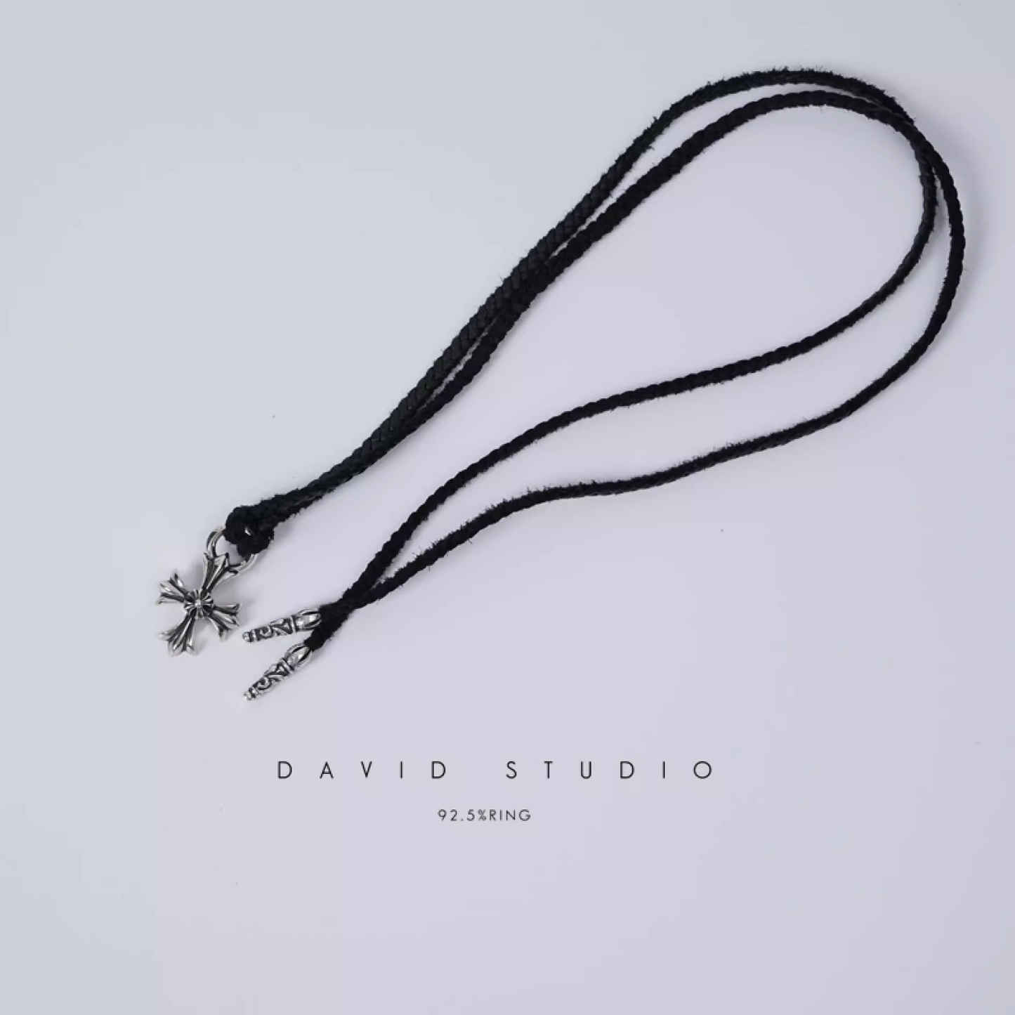 DOUBLE PLUS CHARM – LEATHER BRAID
