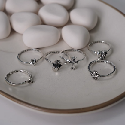 MS.CH PLUS/CROSS/FOTI MAHALI/STAR/TONGUE/HEART RING