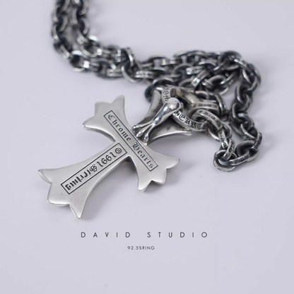 SMALL CROSS PENDANT WITH BAIL – PAPER CHAIN（PACKAGE）