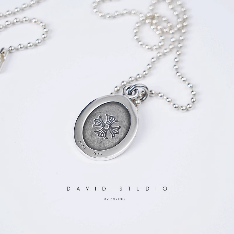 OVAL ANGEL MEDALLION CHARM – BALL CHAIN