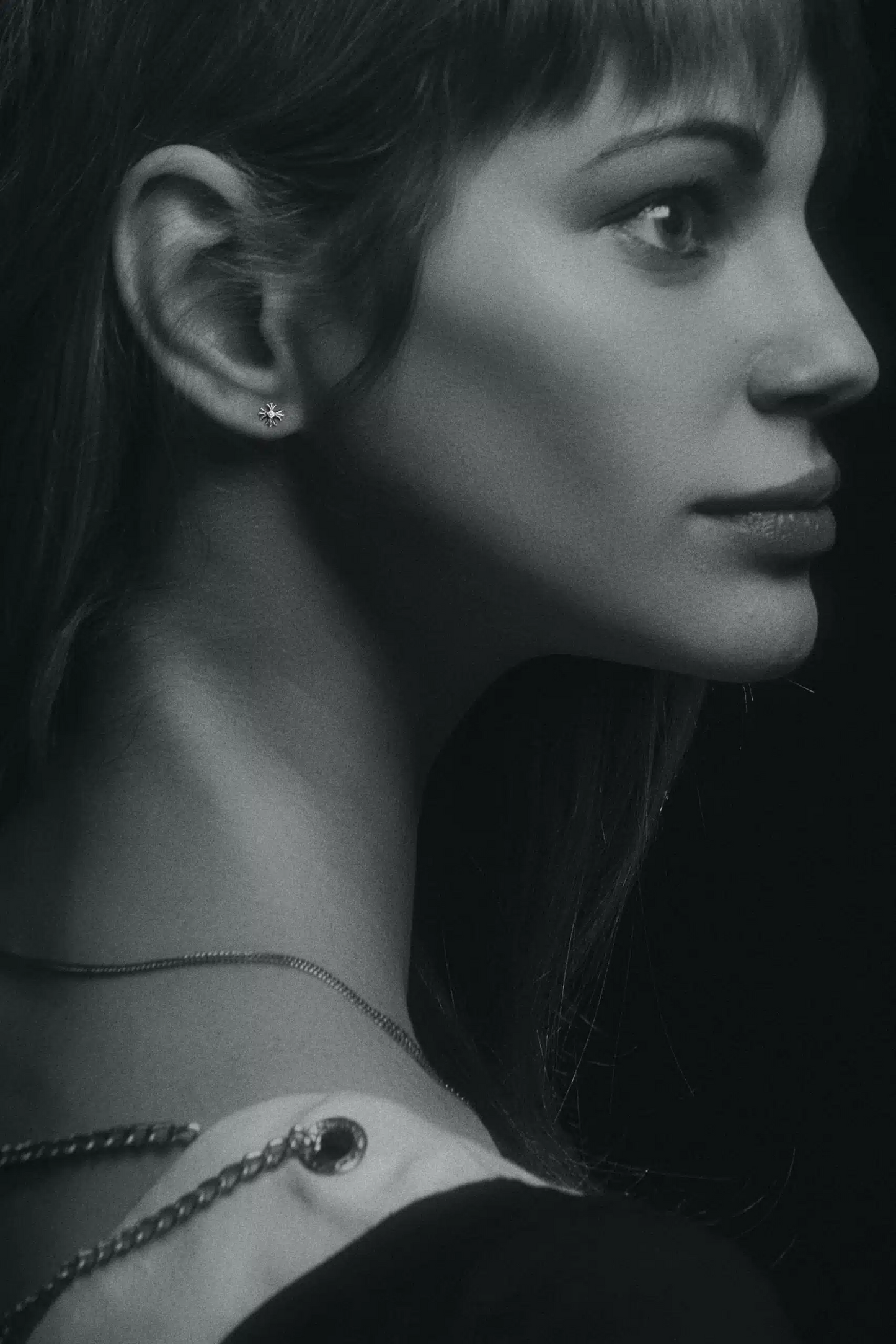 CH PLUS STUD EARRINGS WITH DIAMONDS
