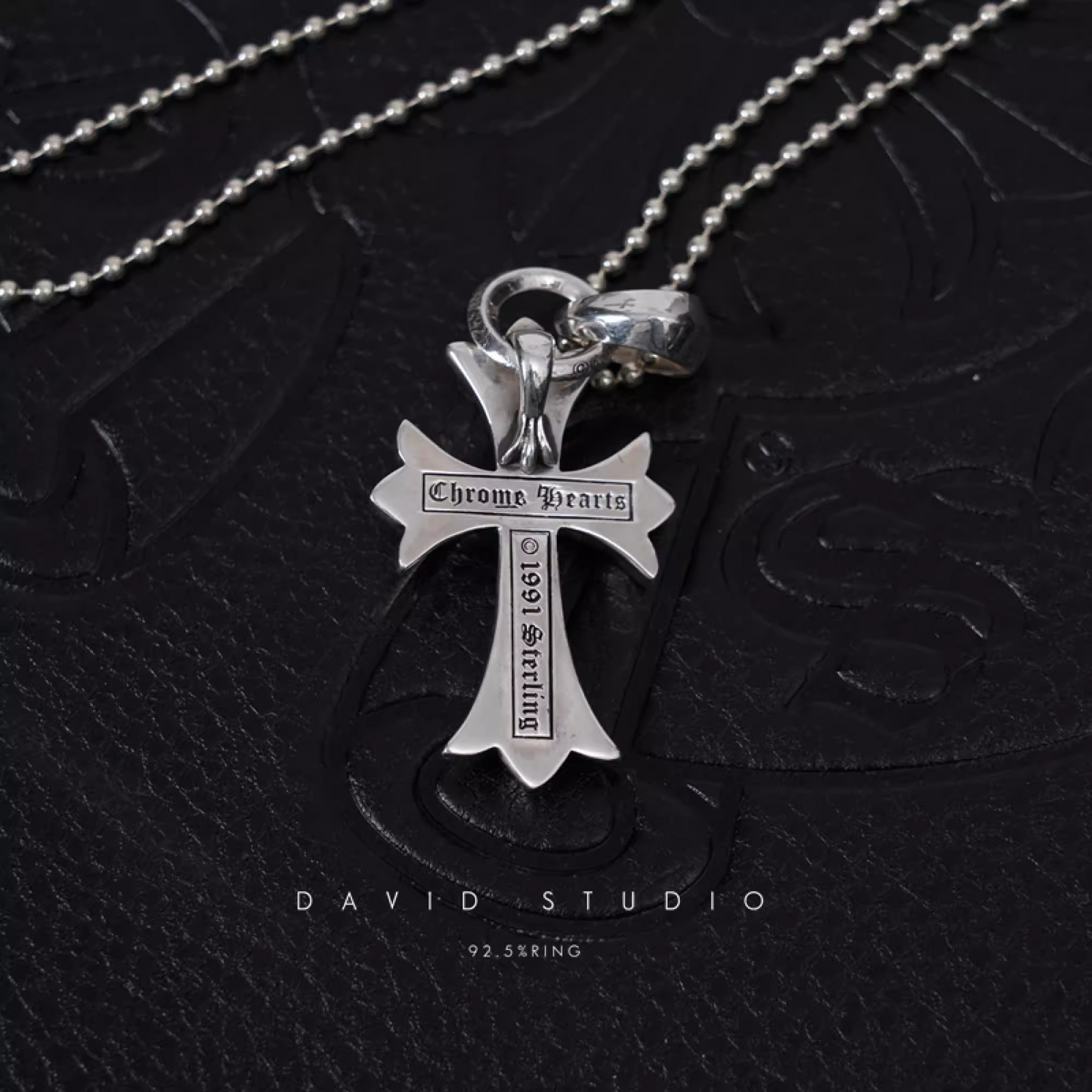 SMALL CROSS PENDANT WITH BAIL – BALL CHAIN