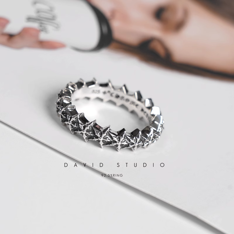 5 SIDED STAR LOOP RING