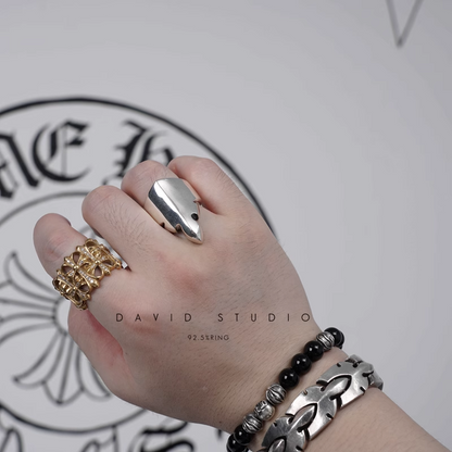 CHROME HEARTS FLEUR TAIL RING