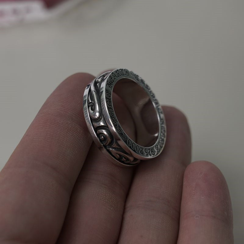 SCROLL SPINNER RING