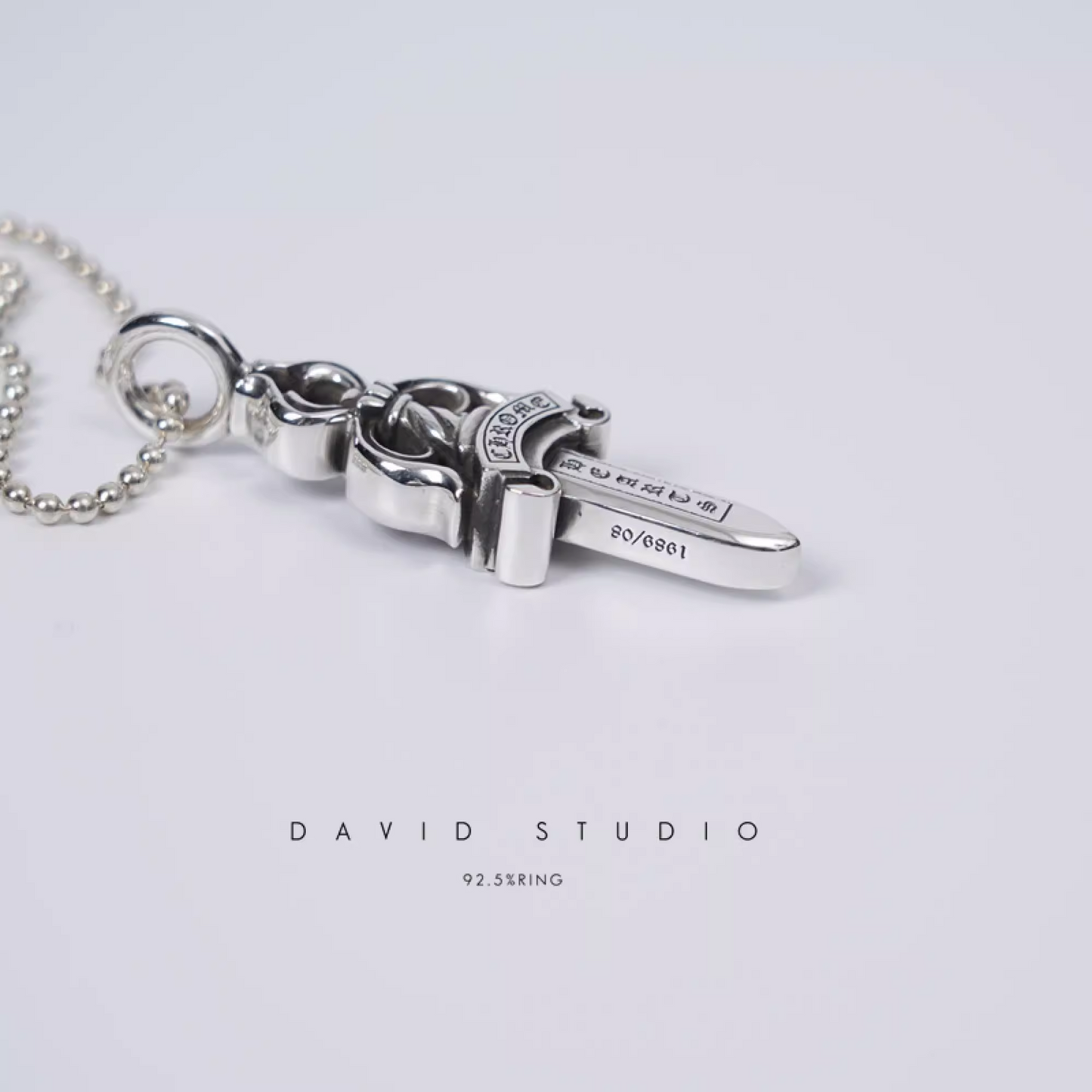 DOUBLE DAGGER PENDANT – BALL CHAIN