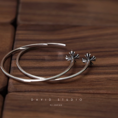 CH PLUS HOOP EARRING