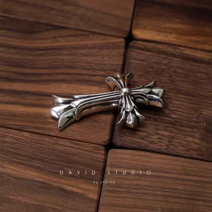 LARGE DOUBLE CROSS PENDANT