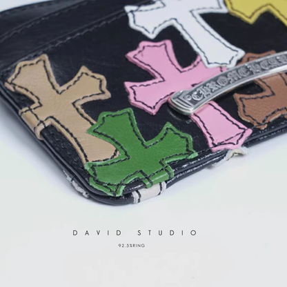 MULTI COLOR CROSS CARD HOLDER