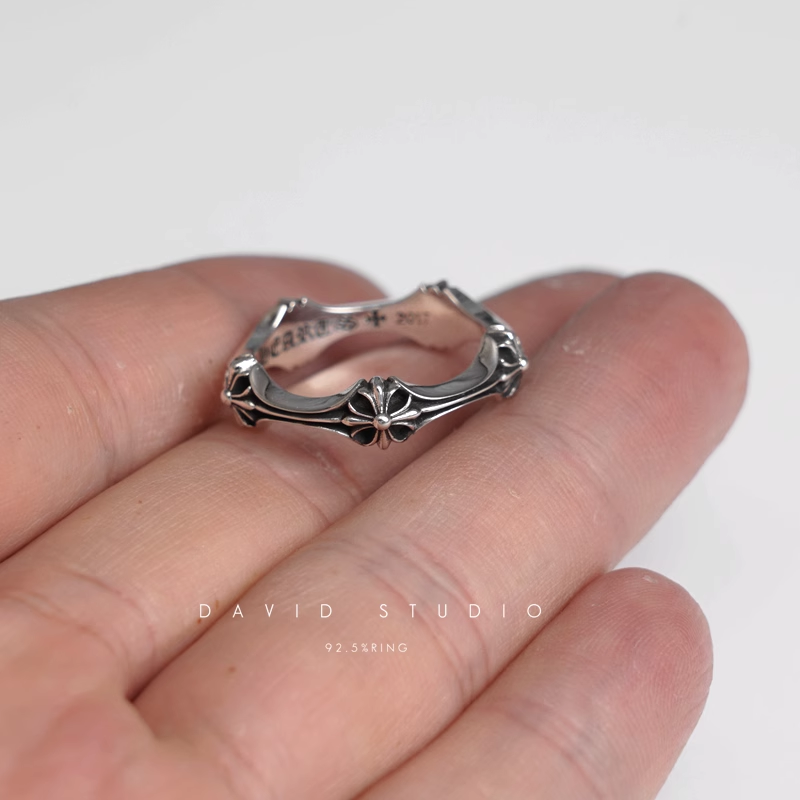 CHROME HEARTS CH PLUS & BONE RING