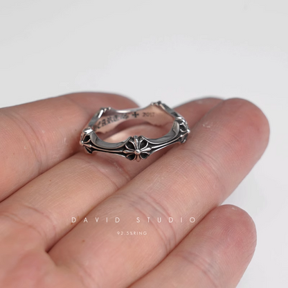 CHROME HEARTS CH PLUS & BONE RING