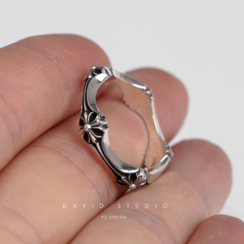 CHROME HEARTS CH PLUS & BONE RING