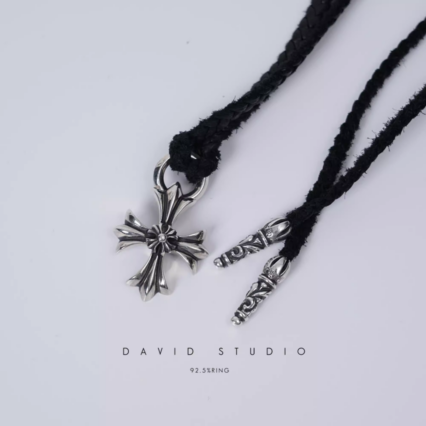 DOUBLE PLUS CHARM – LEATHER BRAID