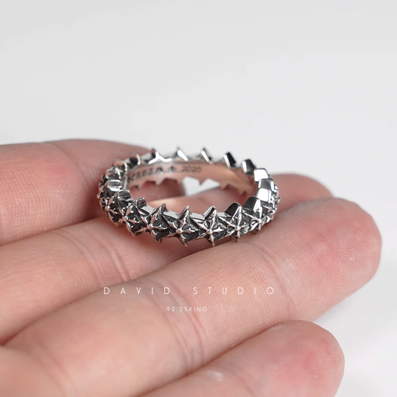 5 SIDED STAR LOOP RING