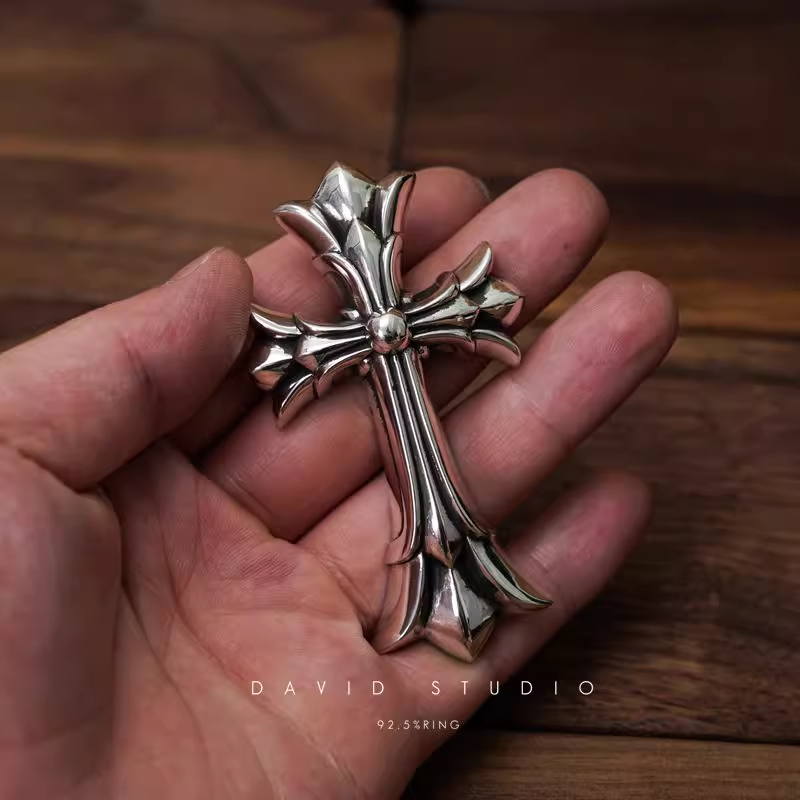 LARGE DOUBLE CROSS PENDANT