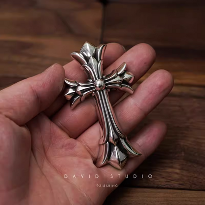 LARGE DOUBLE CROSS PENDANT