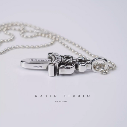 DOUBLE DAGGER PENDANT – BALL CHAIN