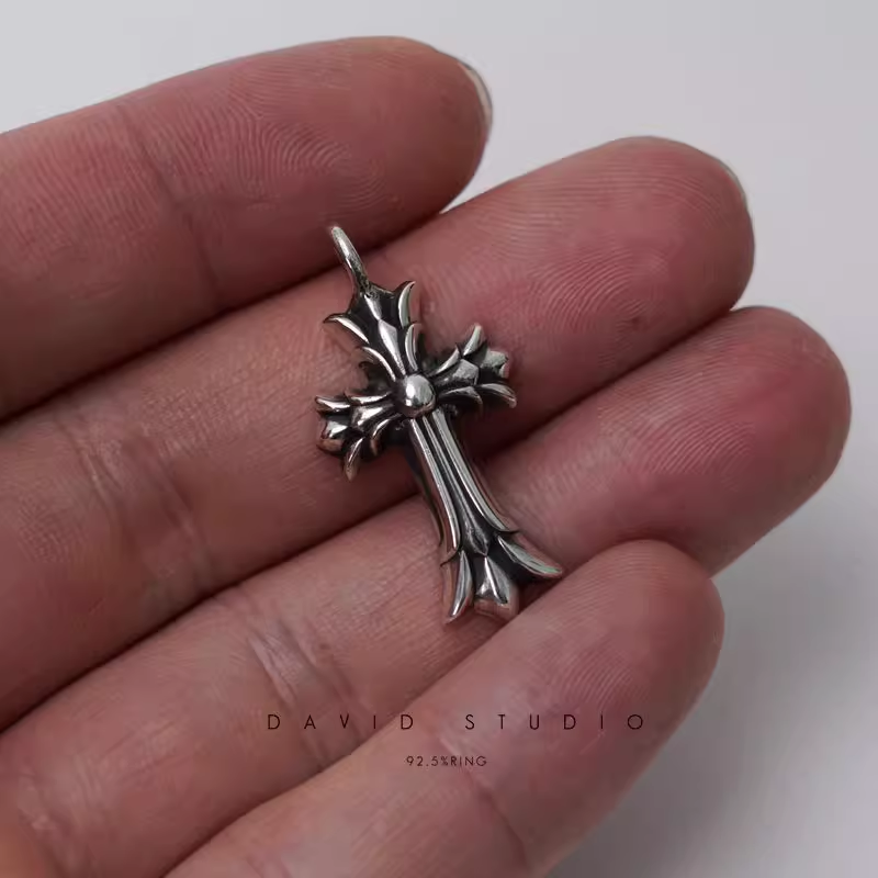 DOUBLE CROSS CHARM